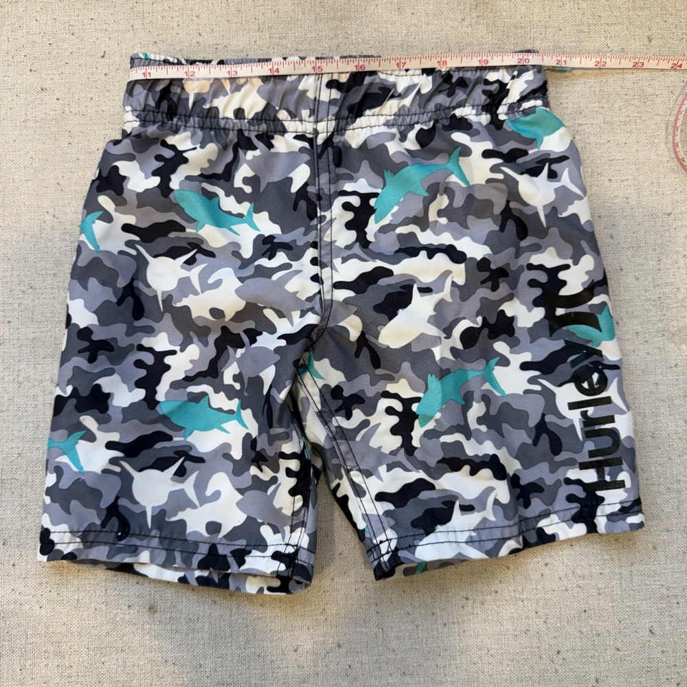 Kids Hurley Multicolor Shark Camo Boardshorts